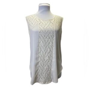 Banana Republic Cream Ivory Tunic Tank Top Medium M